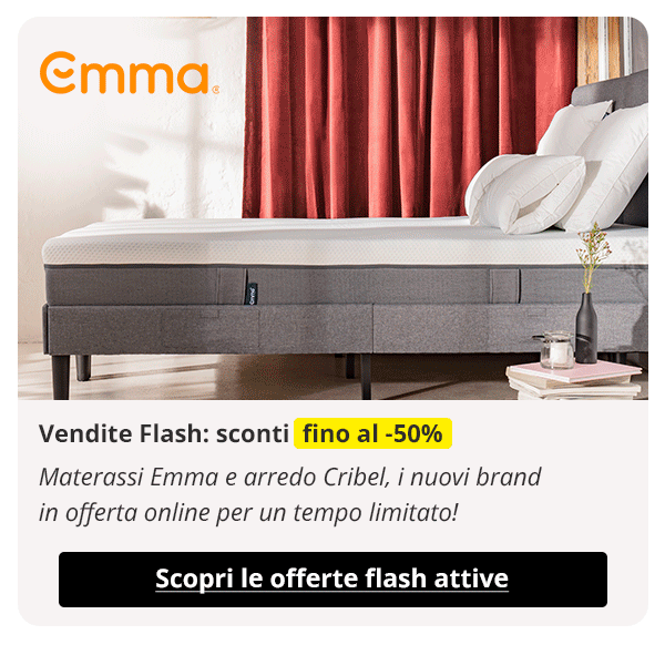 Vendite flash: sconti fino al -50%