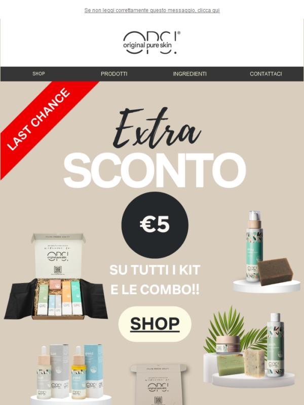ULTIME ORE! 5 euro di sconto su tutti i Kit 🚀