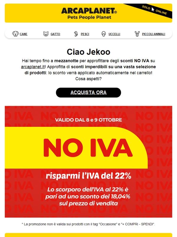 ULTIME ORE per la promo NO IVA! ⌛️