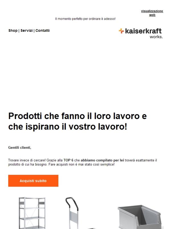 Esclusivo: prodotti selezionati solo per voi