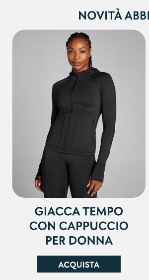 Giacca sportiva con cappuccio per donna