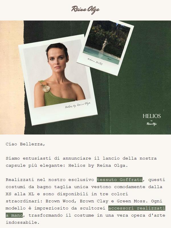 Helios, la nuova collezione 🌞