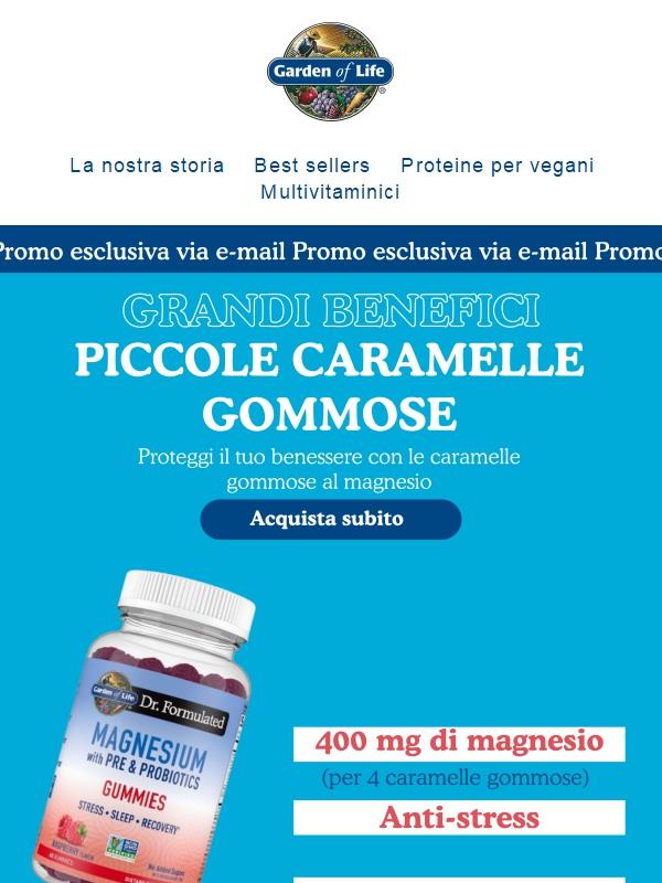 Caramelle gommose al magnesio alla ribalta