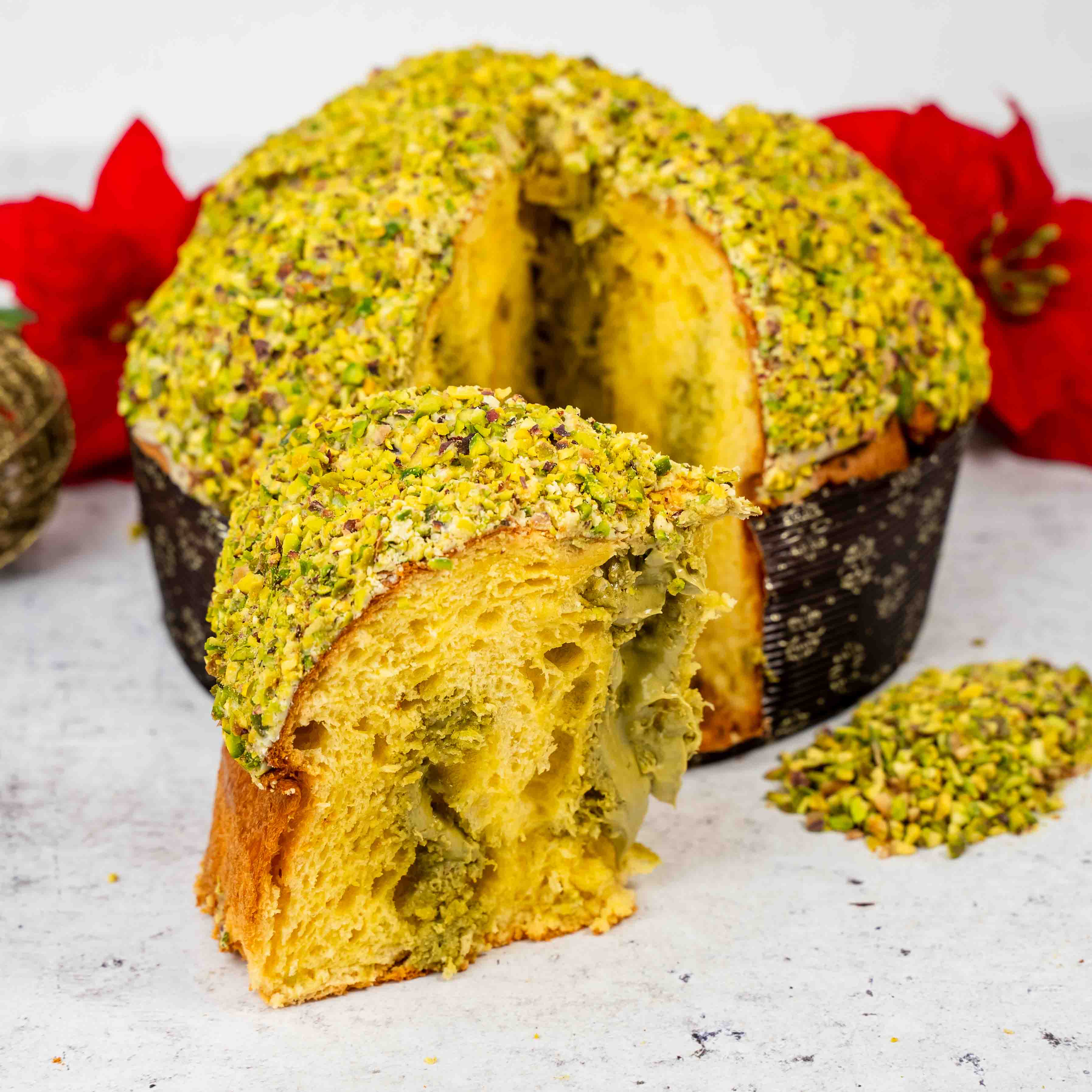 Image of Panettone artigianale farcito al pistacchio 1,1 kg