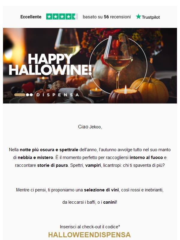 🎃 Per la notte di Halloween: codice sconto sui nostri vini!