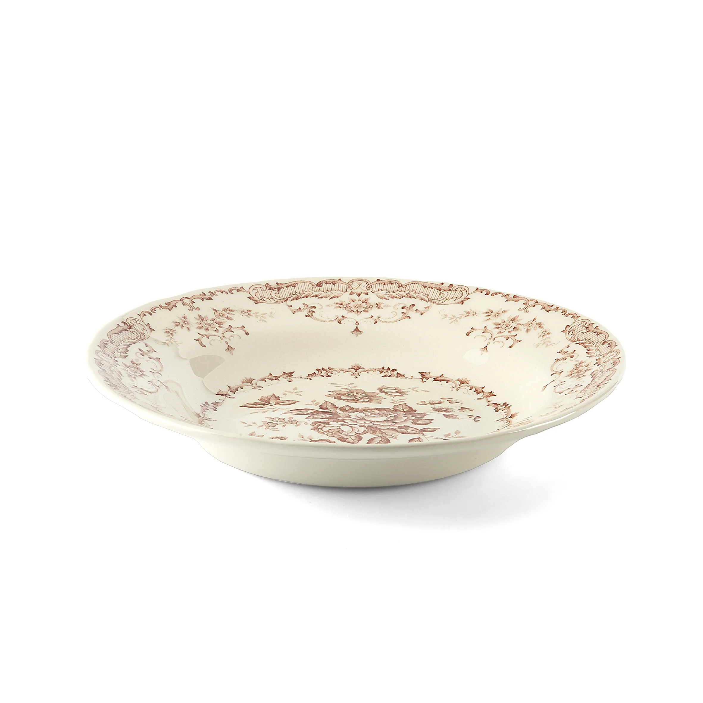 Piatto Fondo Cm.23,3 Rose Terracotta Bid00706