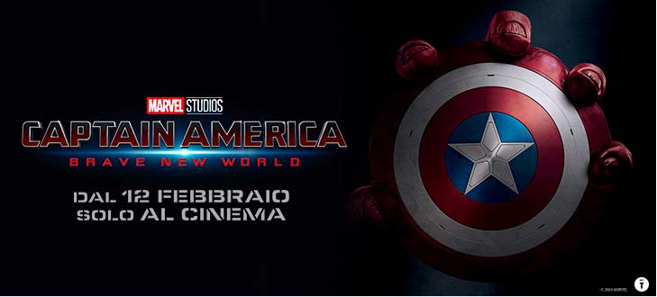 Marvel Studios. Captain America - Brave new world Dal 12 Febbraio solo al cinema