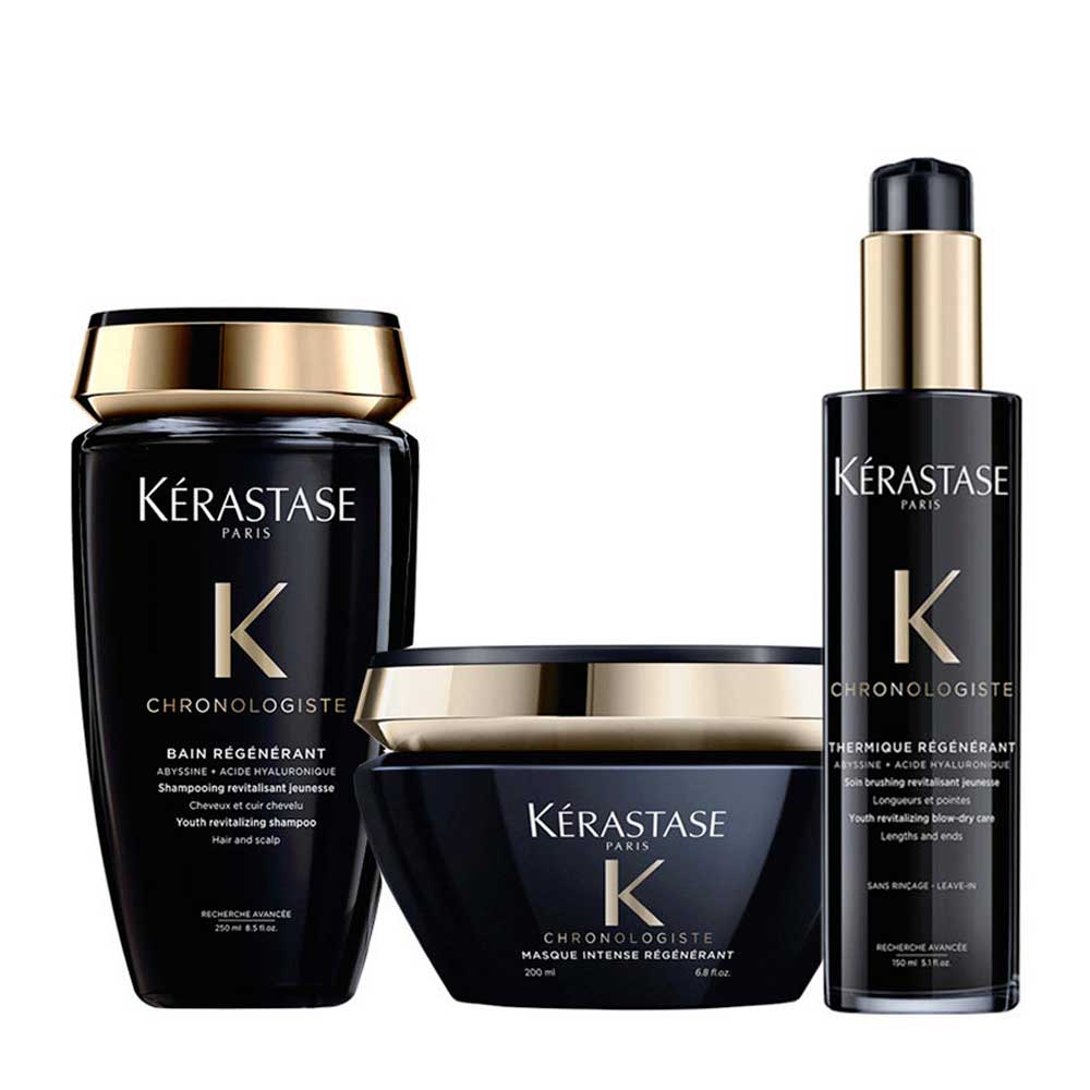 Image of Kerastase Chronologiste Shampoo 250ml Masque 200ml Thermique 150ml