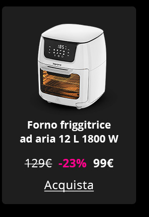 Forno friggitrice ad aria 12 L bianca