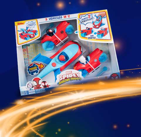 Spidey Deluxe feature vehicle