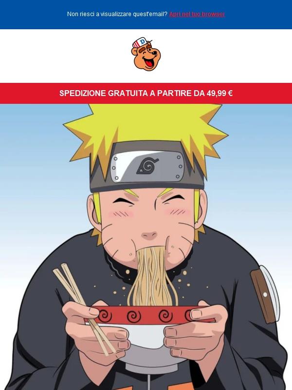 🆕​ Tè, noodles e caramelle dedicate a One Piece, Naruto e Jujutsu Kaisen