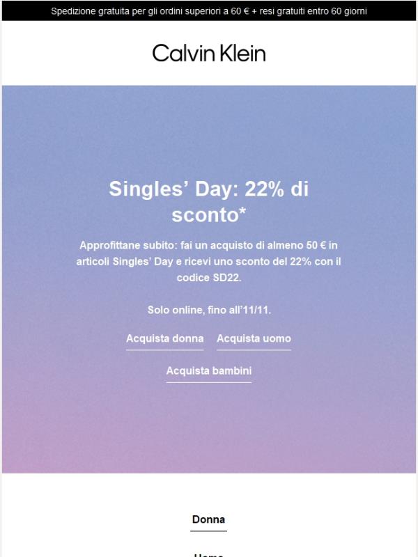 Il 22% di sconto inizia ora