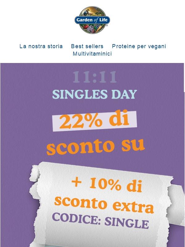 11.11 Mega svendita per il Singles’ Day | 22% di sconto su tutto