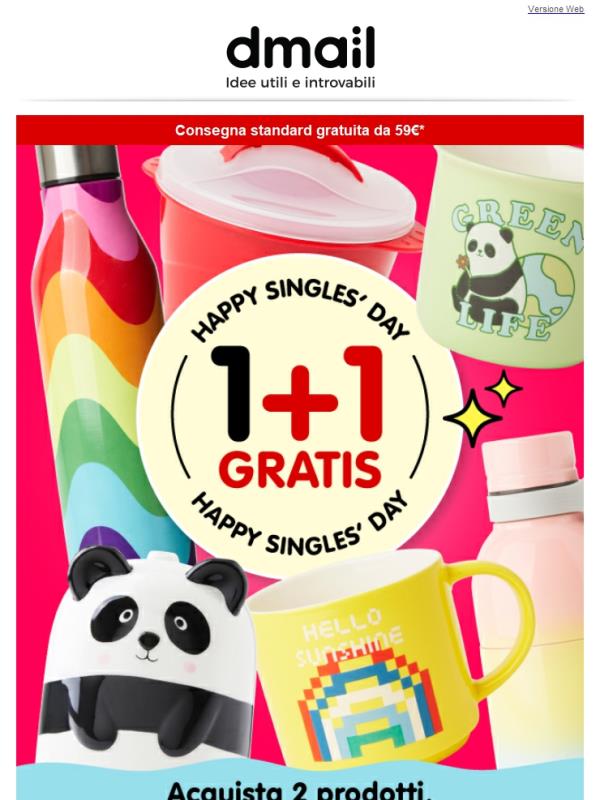 ❣️Singles' day: scopri la promo del giorno!