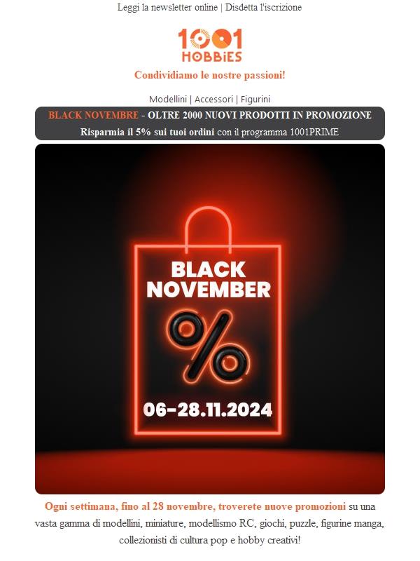 Black November ➕ 2000 nuovi prodotti