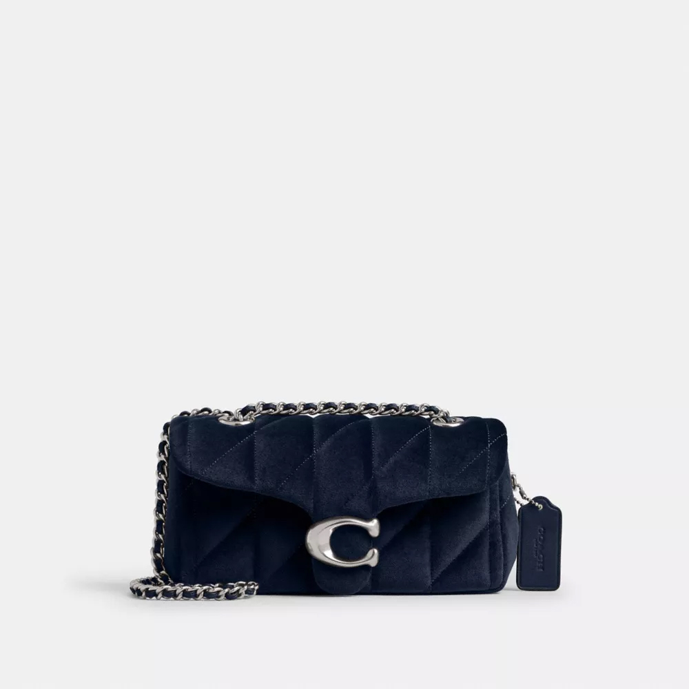 Tabby Shoulder Bag 20 With Quilting in Blue
