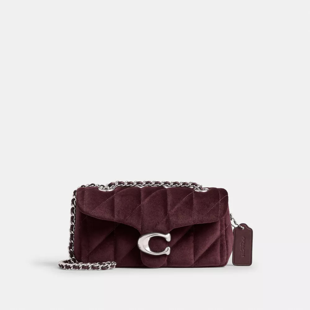 Tabby Shoulder Bag 20 With Quilting in Merlot