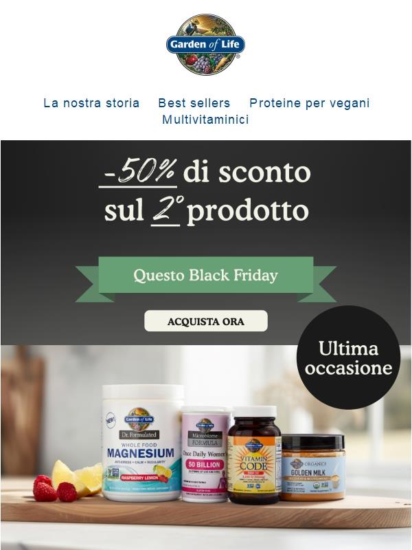 Mancano 24 ore! Prendi uno, paghi il secondo al 50%