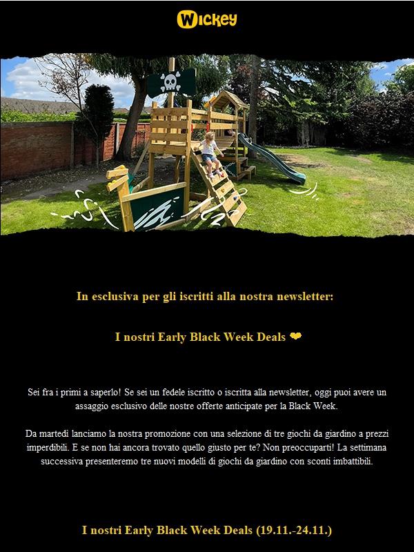 Anteprima esclusiva: i nostri Early Black Week Deals ❤