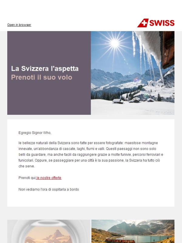 Switzerland is waiting for you