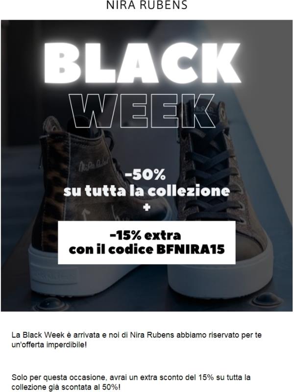 BLACK WEEK 🖤 -15% extra e spedizione gratuita