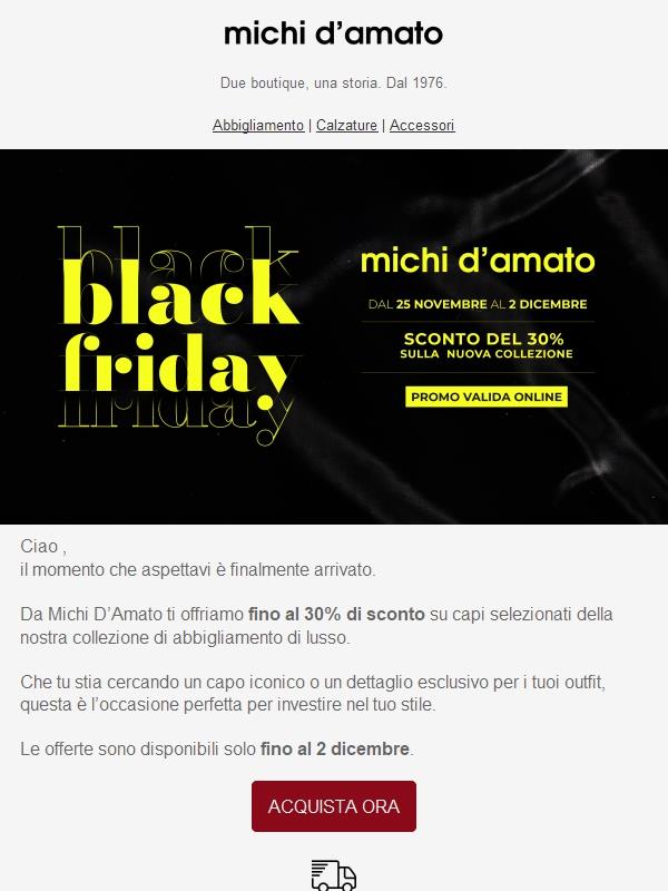 🎉 Il Black Friday è iniziato: fino al 30% di sconto!