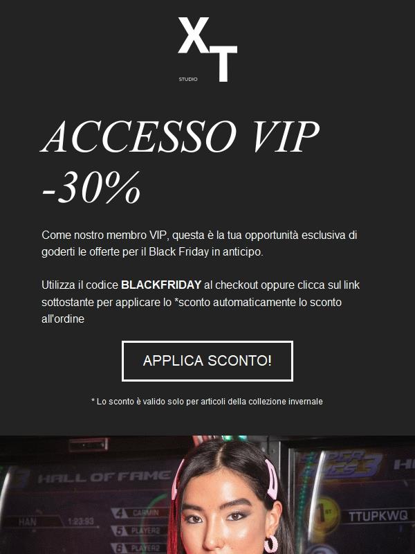🔑 Accesso Black Friday:  sei dei nostri!