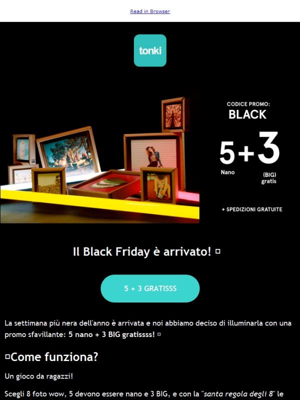 Il Black Friday di Tonki è arrivato! 🤟🏻💣