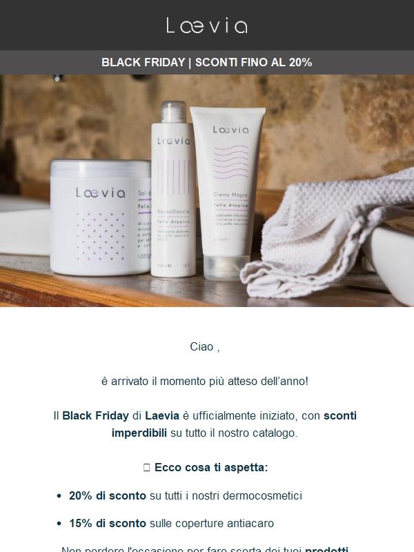 🖤 Ufficiale: il Black Friday Laevia è qui! 🖤