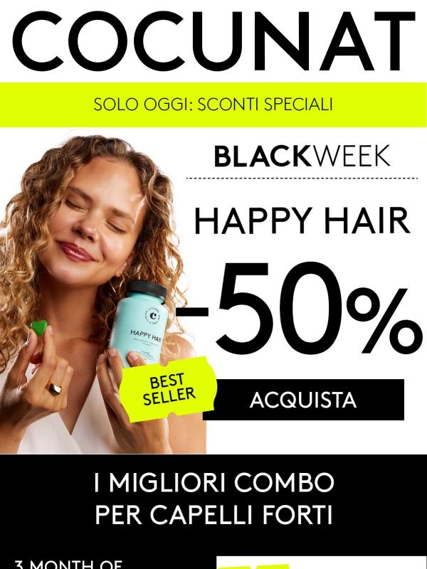 SOLO 24 ORE‼️ Happy Hair -50% 💚