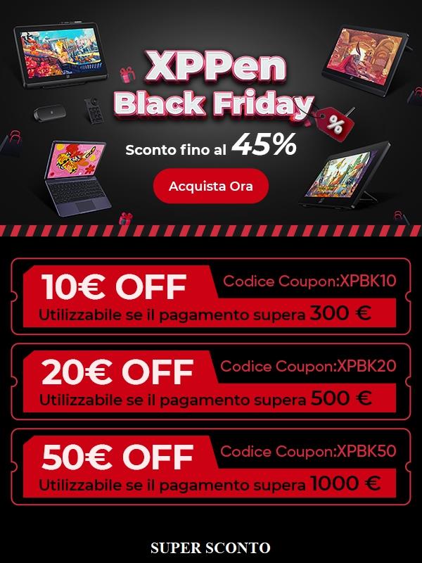 XPPEN Black Friday - Sconto fino al 45%