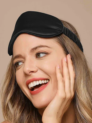 Image of Maschera per gli occhi del sonno in pura seta