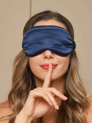 Image of Maschera per gli occhi del sonno in pura seta