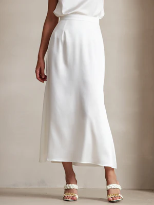 Image of 19Momme Gonna Maxi Classica In Seta