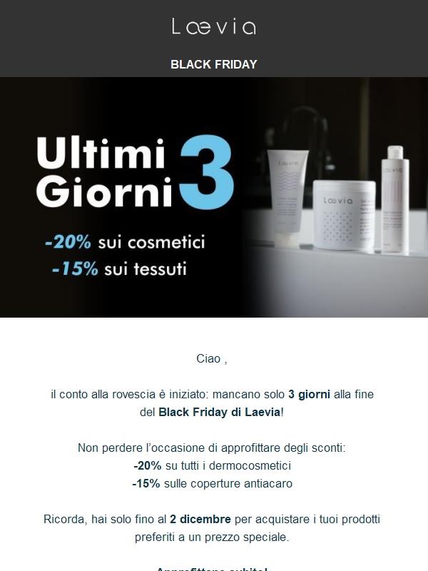 Ultimi 3 giorni: fino al 20% di sconto