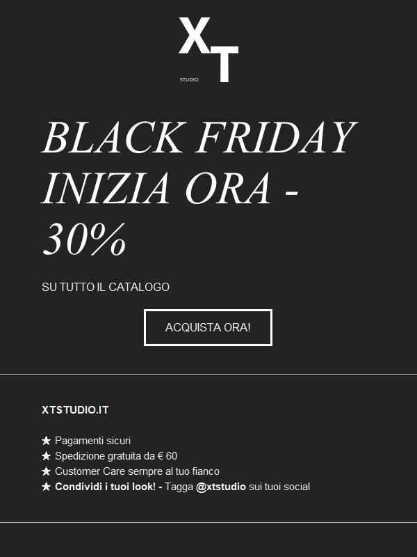 Il BLACKFRIDAY inizia ora!