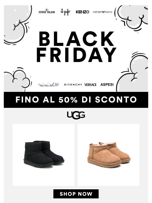 Ultimi giorni di Black Friday fino al 50% ⚫