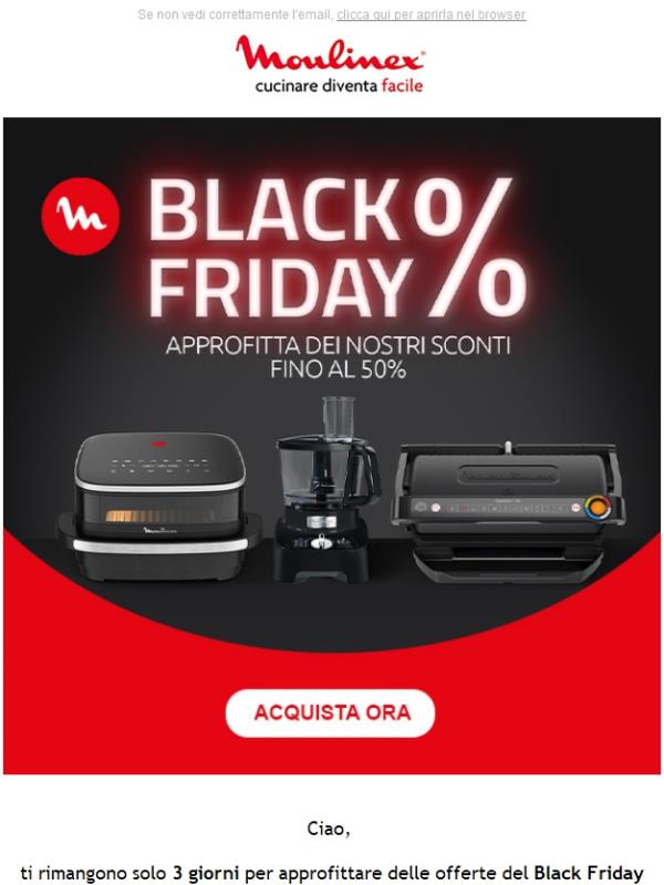 🚨Ultima chiamata! Le offerte Black Friday scadono lunedì!🏃‍♂️