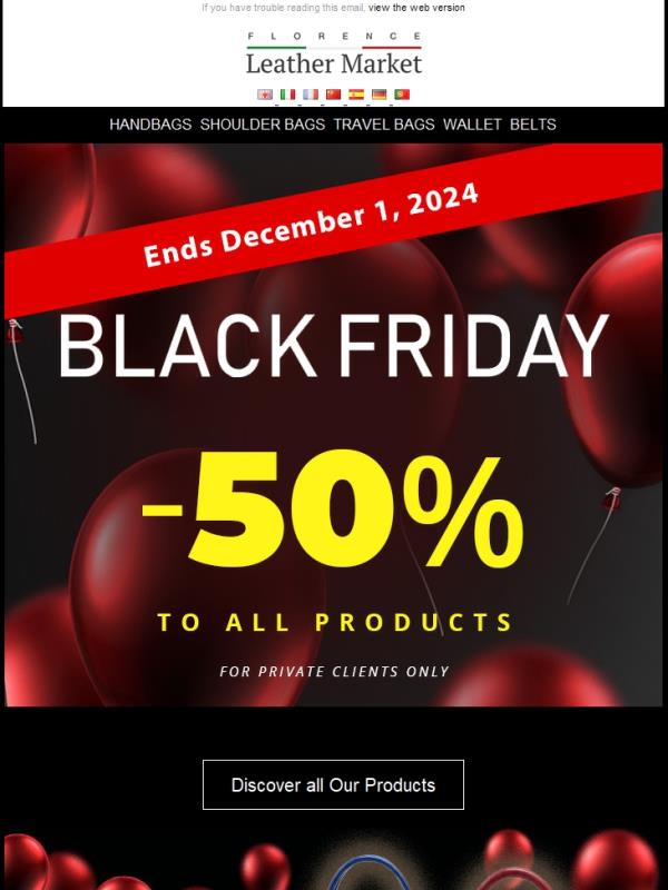 Black Friday Sale: 50% off