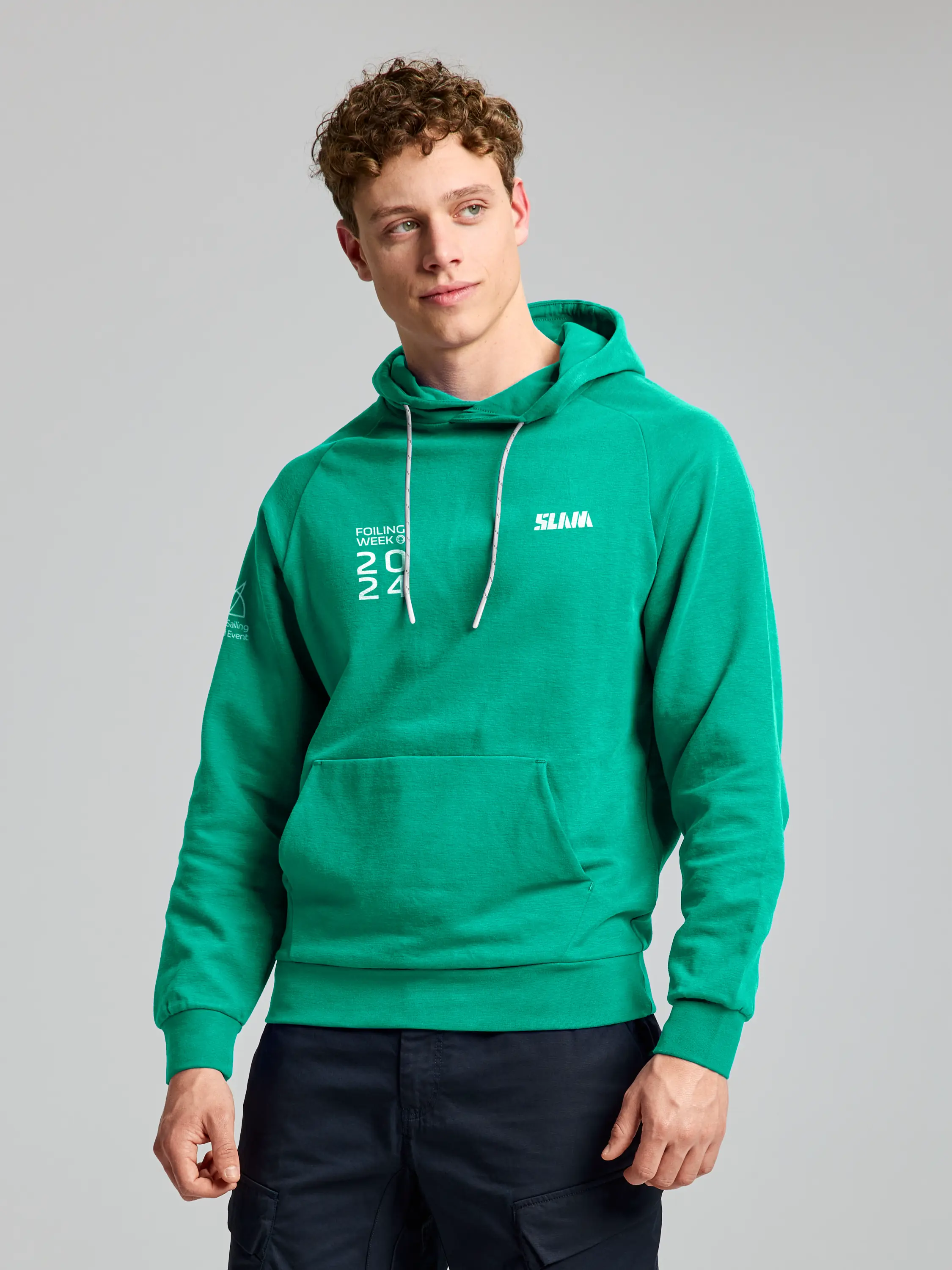 FOILING WEEK LOGO HOODIE - XS / MINT GREEN