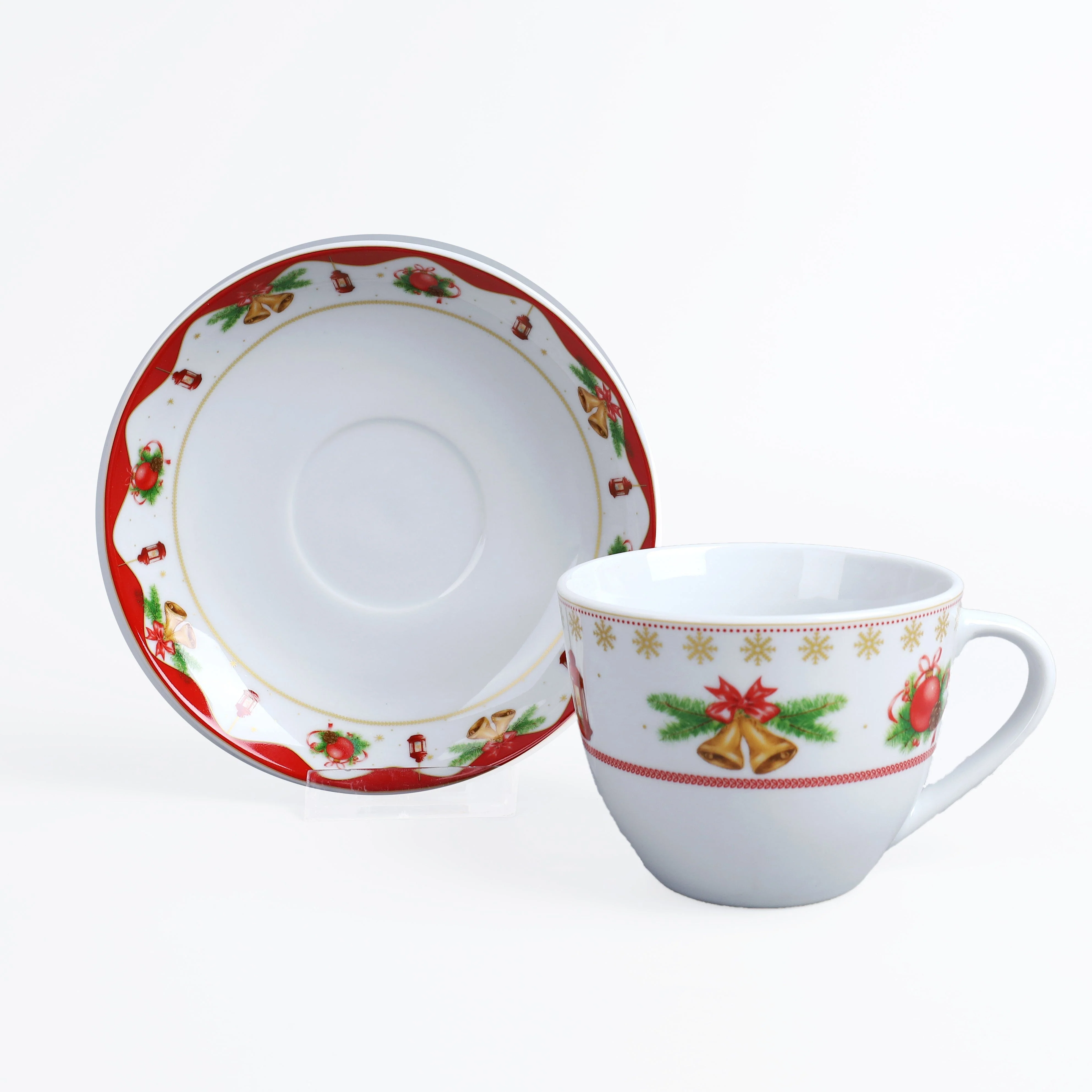 Image of Set 6 Tazze da Caffè<br> con Piattini in Porcellana - Chalet