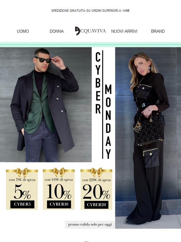 Cyber Monday: solo per oggi sconti straordinari! 🔥