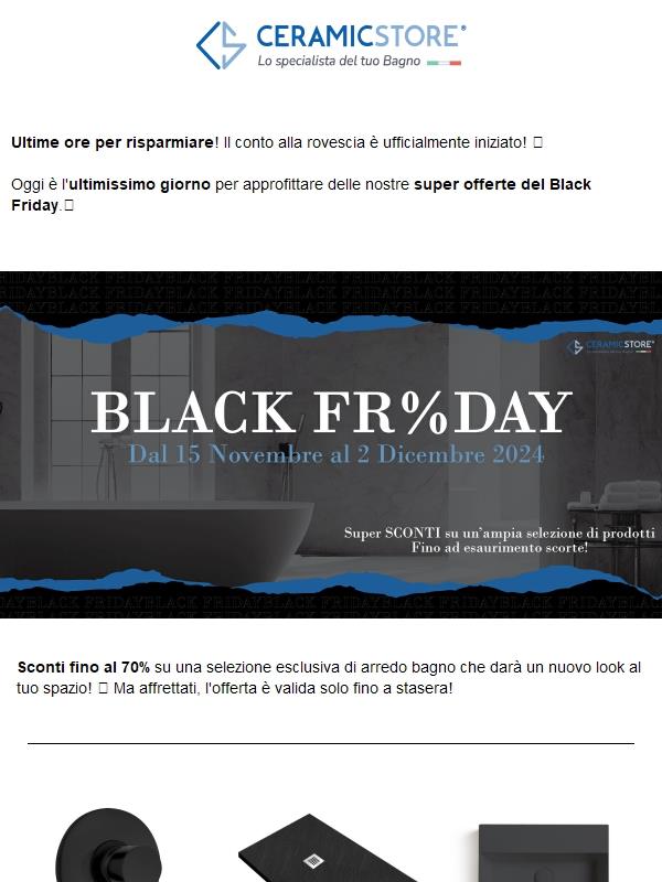 ⏳ Ultimissimo giorno di offerte! ⏳