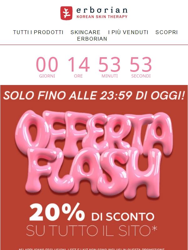 Offerta Flash - affrettati! ⏰
