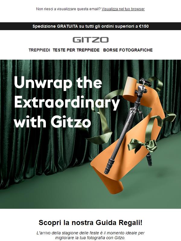 Celebra le festività natalizie con Gitzo 🎁