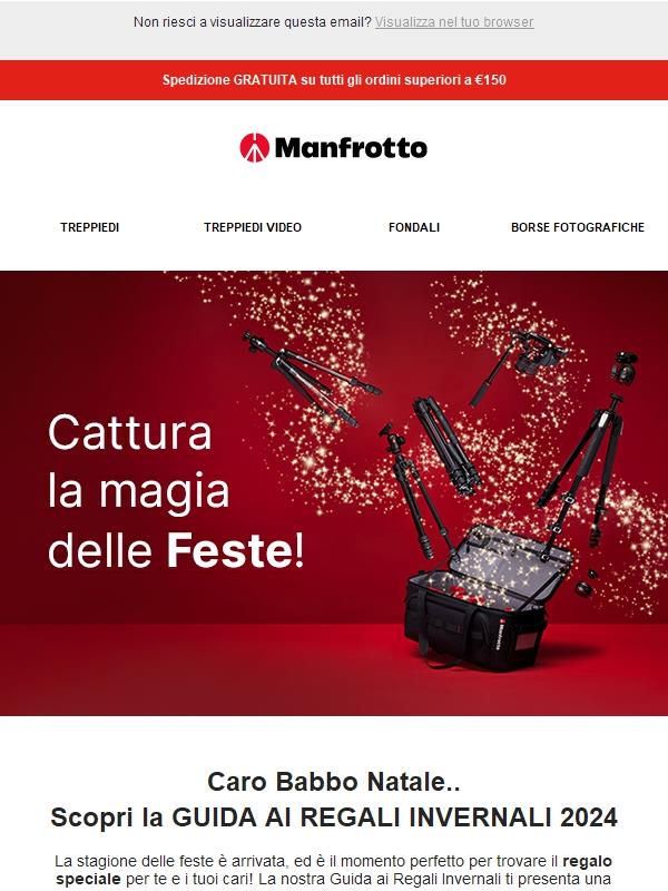 Natale 2024: Trova il Regalo Perfetto con Manfrotto! 🎁