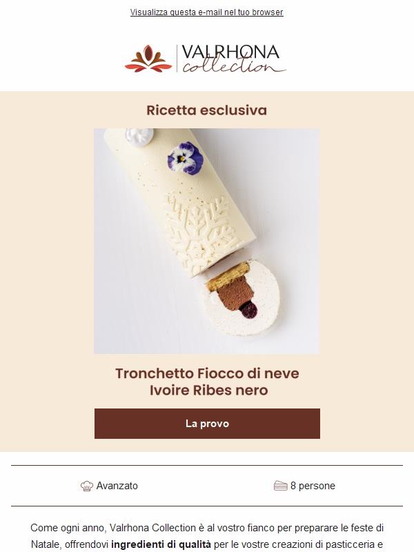 Ricetta esclusiva: il tronchetto Ivoire e ribes nero