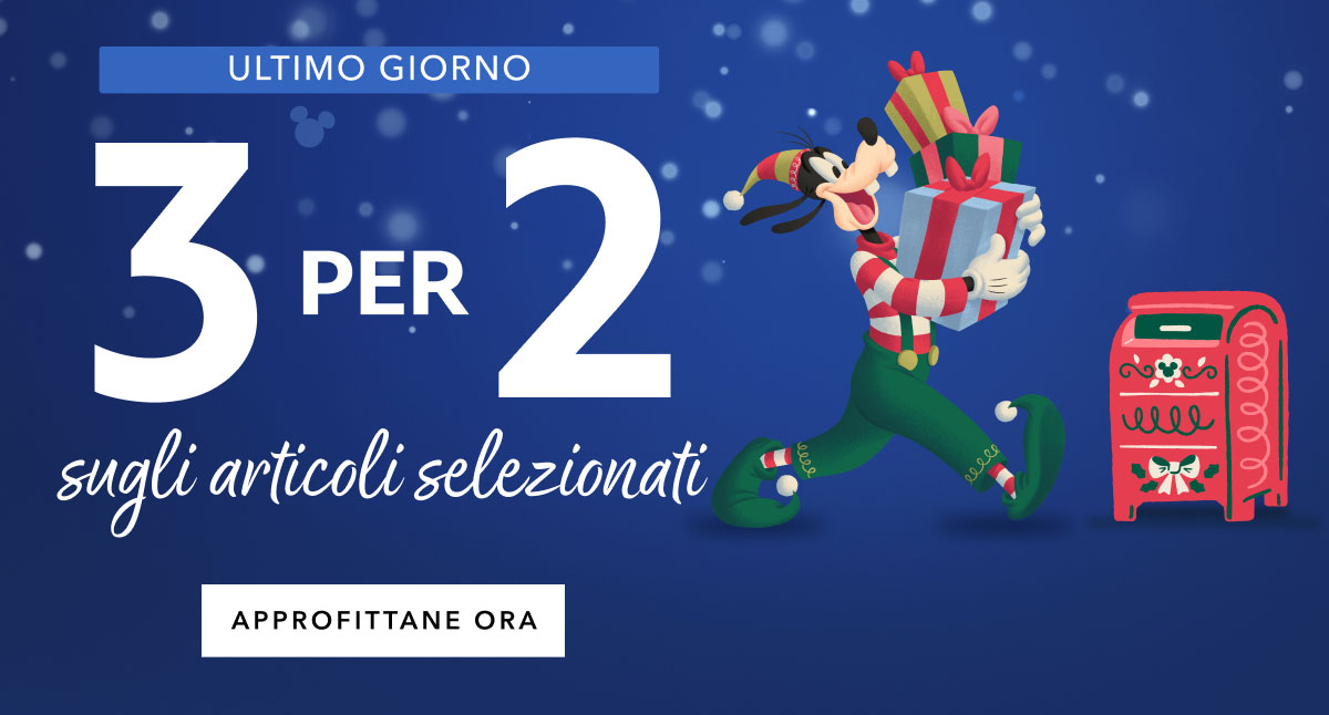 ULTIMO GIORNO 3 PER 2 sugli articoli selezionati APPROFITTANE ORA