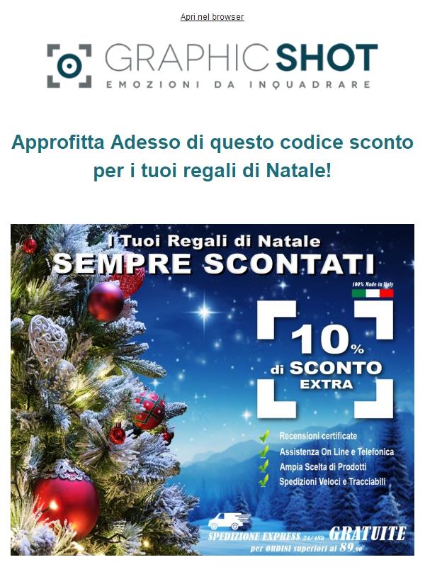"Clienti Felici: -10% sui Regali di Natale!"