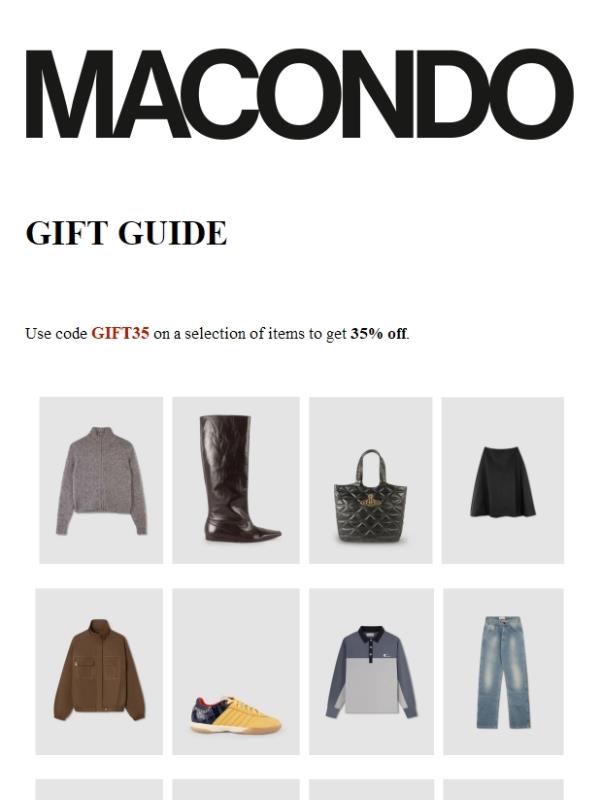 SHOP OUR GIFT GUIDE